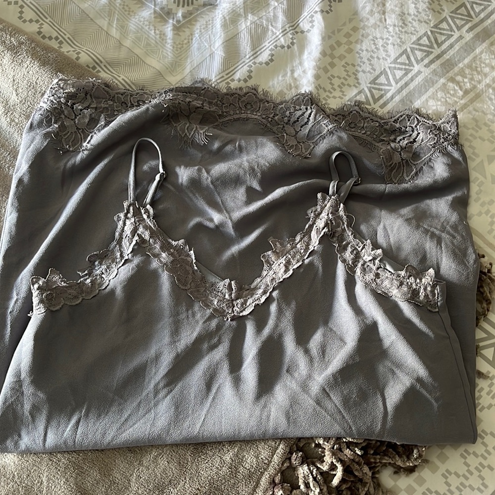 Blue Rose & Remington slip dress with lace detail